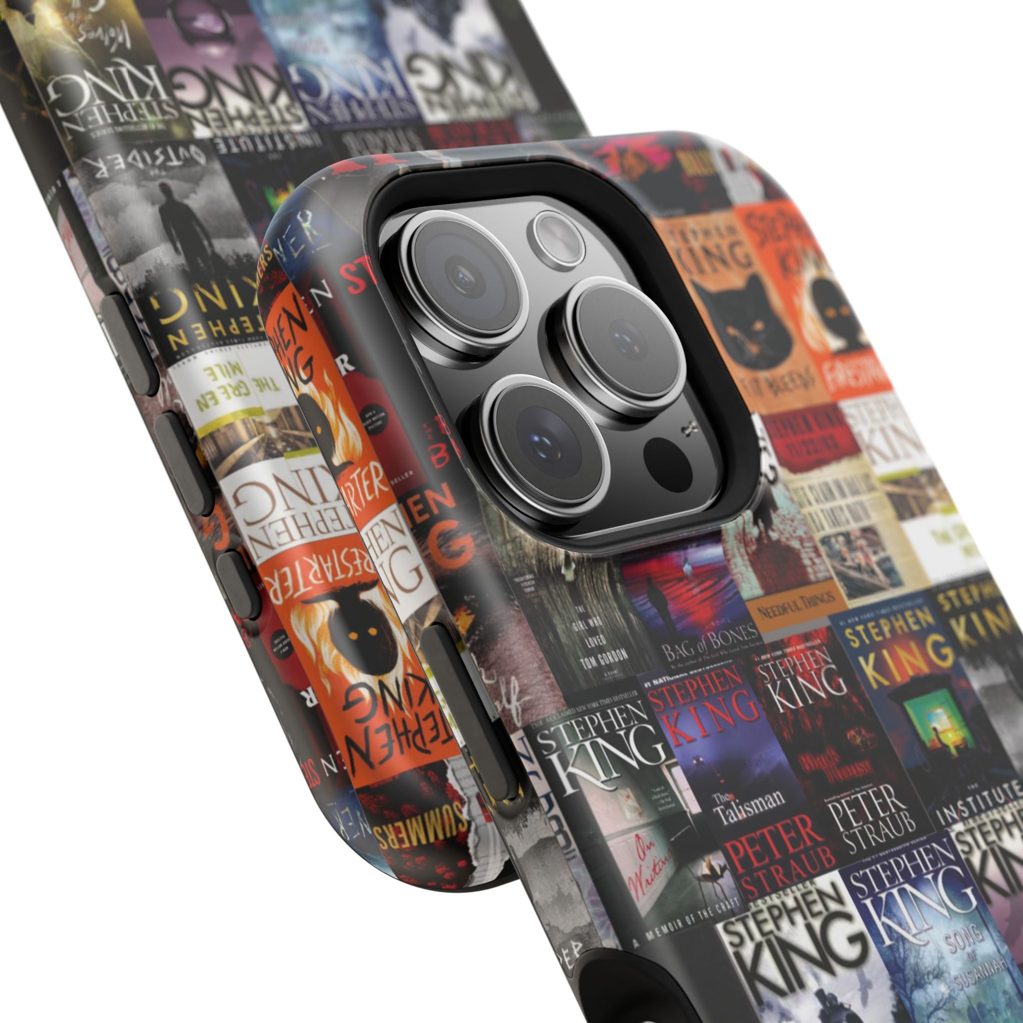 Stephen King Impact-Resistant Phone Case, Book Cover Phone Cases for Apple IPhone 11, 12, 13, 14, 15 16 Cell Phones. Mini, Pro, Pro Max.