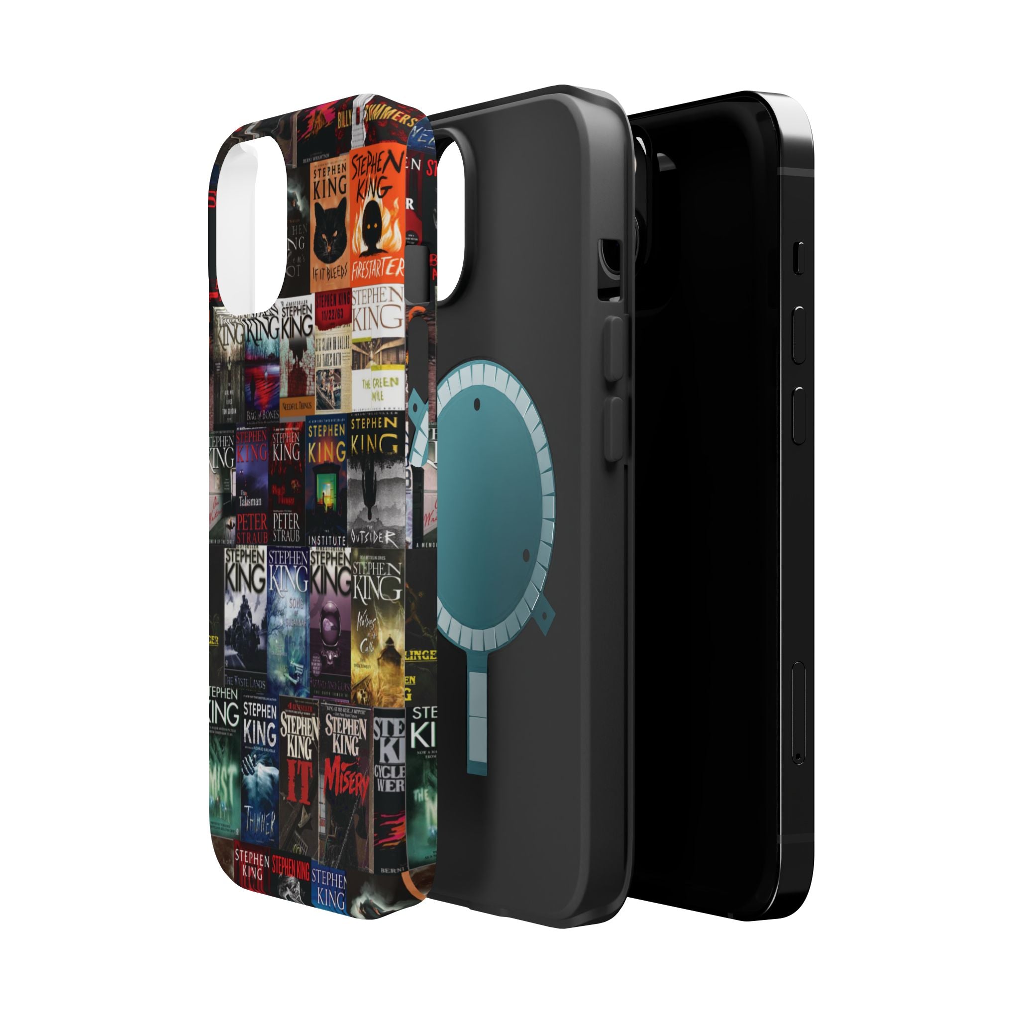 Stephen King Impact-Resistant Phone Case, Book Cover Phone Cases for Apple IPhone 11, 12, 13, 14, 15 16 Cell Phones. Mini, Pro, Pro Max.