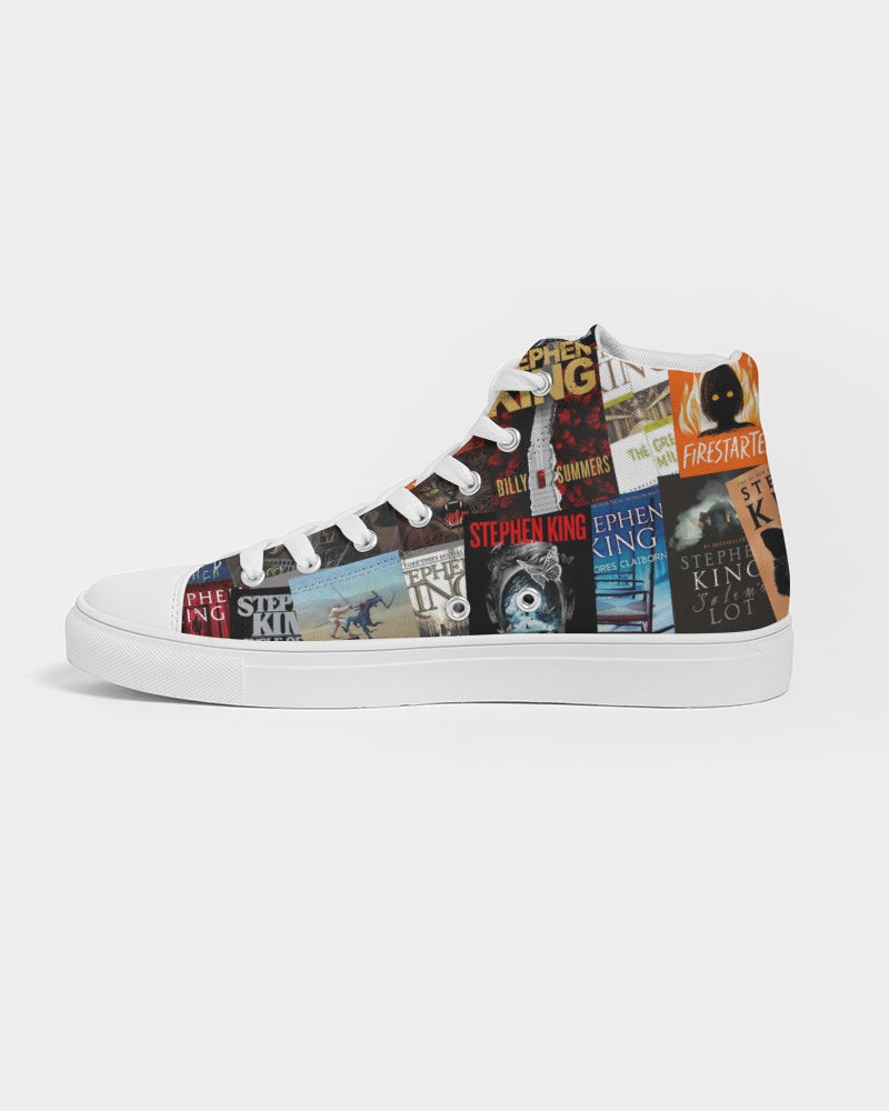 Stephen King High Top Shoes, Men's Hightop Canvas Shoe, Constant Reader Footwear