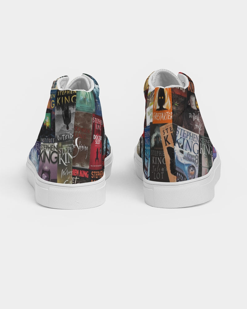 Stephen King High Top Shoes, Men's Hightop Canvas Shoe, Constant Reader Footwear